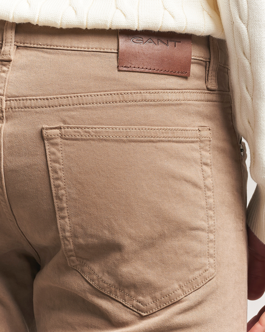 Homme | Pantalons | GANT | Regular Desert 5-Pocket Pants Brown