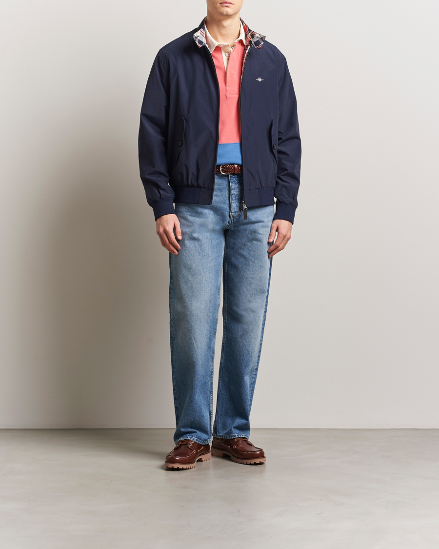 Homme | Manteaux Et Vestes | GANT | Reversible Harrington Jacket Classic Blue