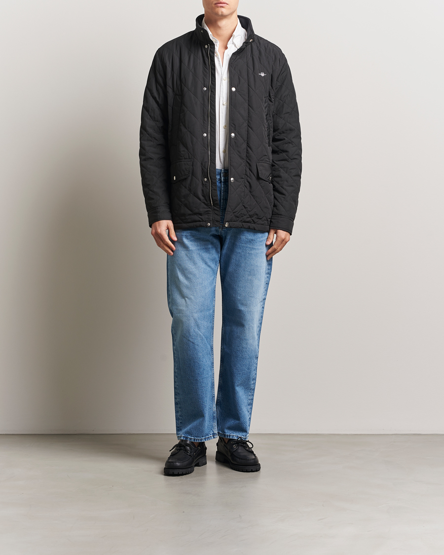 Homme | Manteaux Et Vestes | GANT | Quilted Windcheater Mid-Length Jacket Black