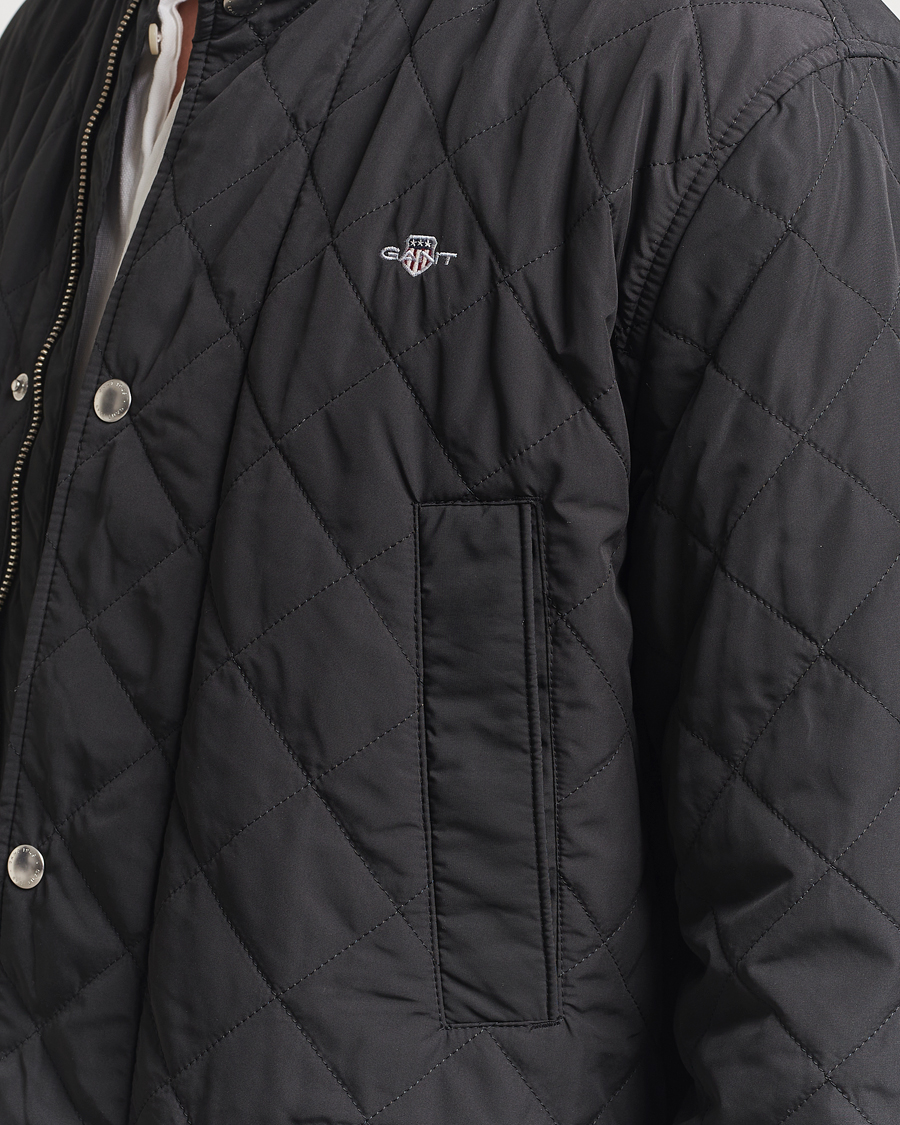 Homme | Manteaux Et Vestes | GANT | Quilted Windcheater Mid-Length Jacket Black
