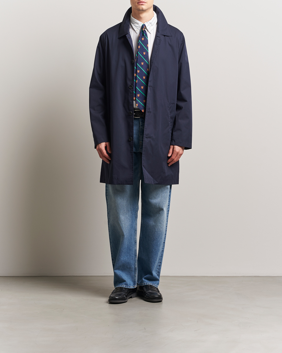 Homme | Manteaux Et Vestes | GANT | Cotton Car Coat Evening Blue