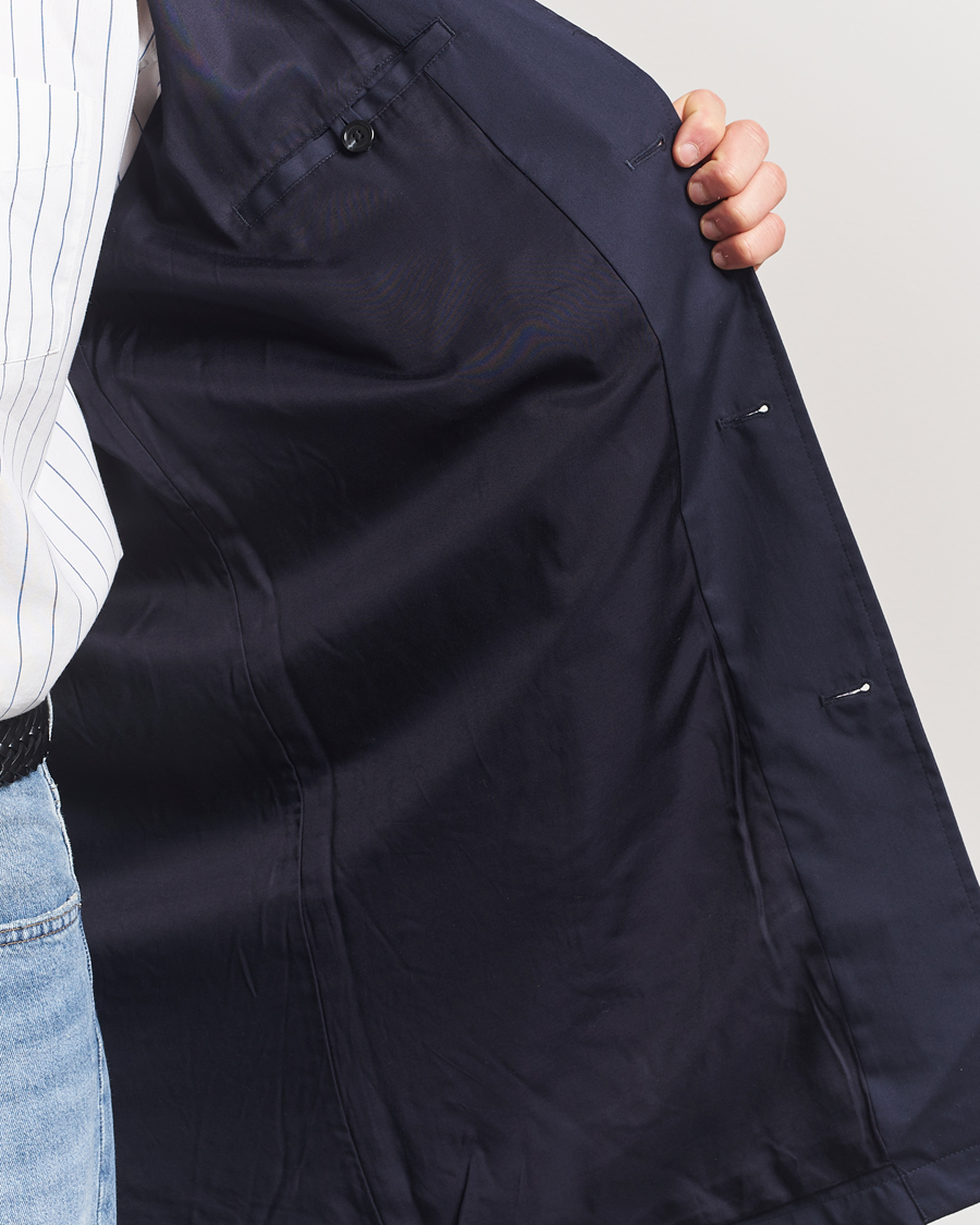 Homme | Manteaux Et Vestes | GANT | Cotton Car Coat Evening Blue