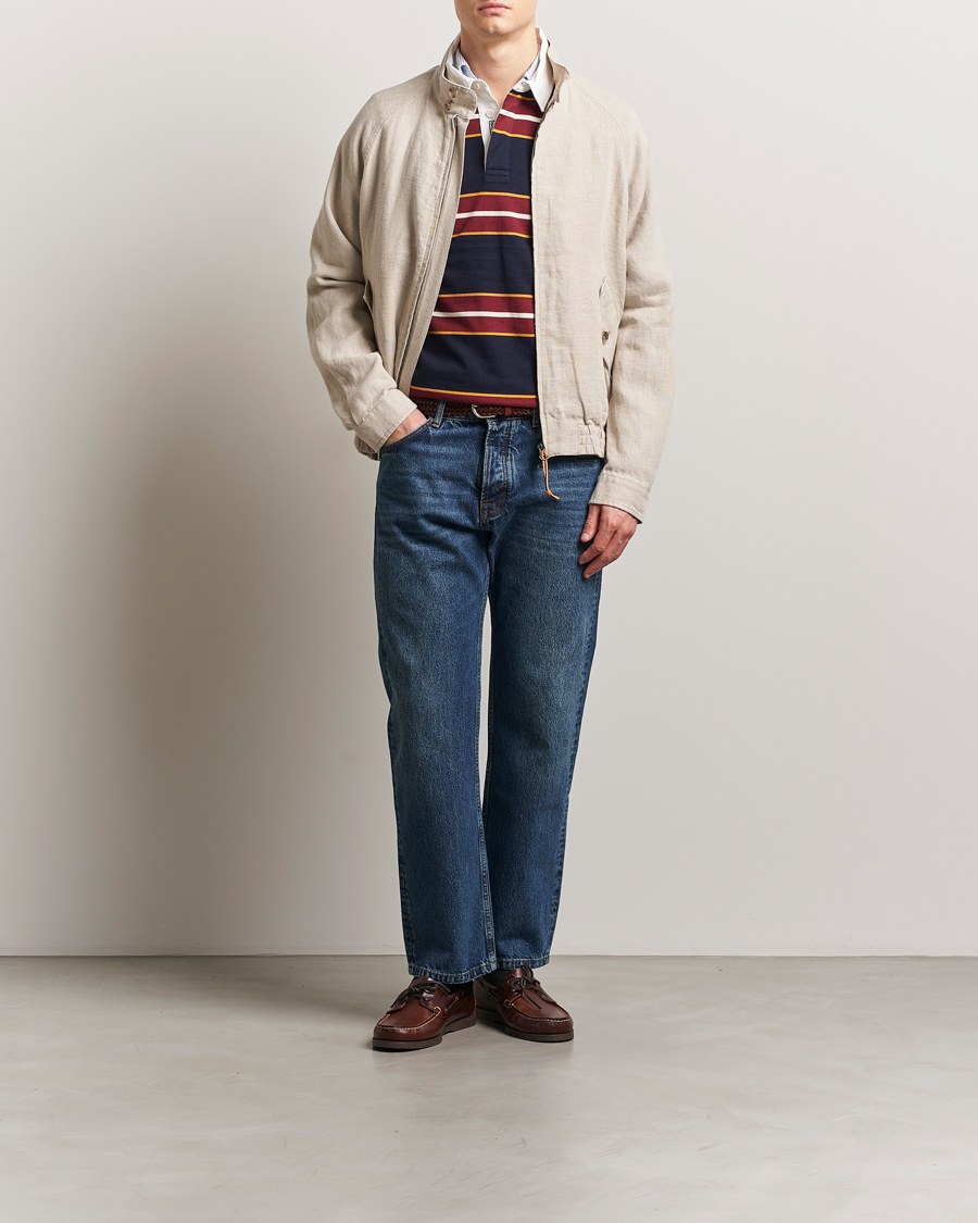 Homme | Manteaux Et Vestes | GANT | Linen Harrington Jacket Dry Sand