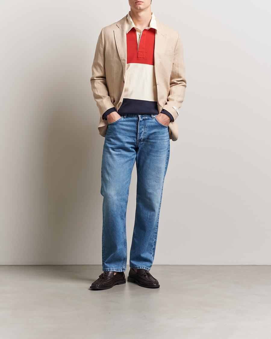 Homme | Blazers | GANT | Slim Fit Garment Dyed Linen Blazer Dry Sand