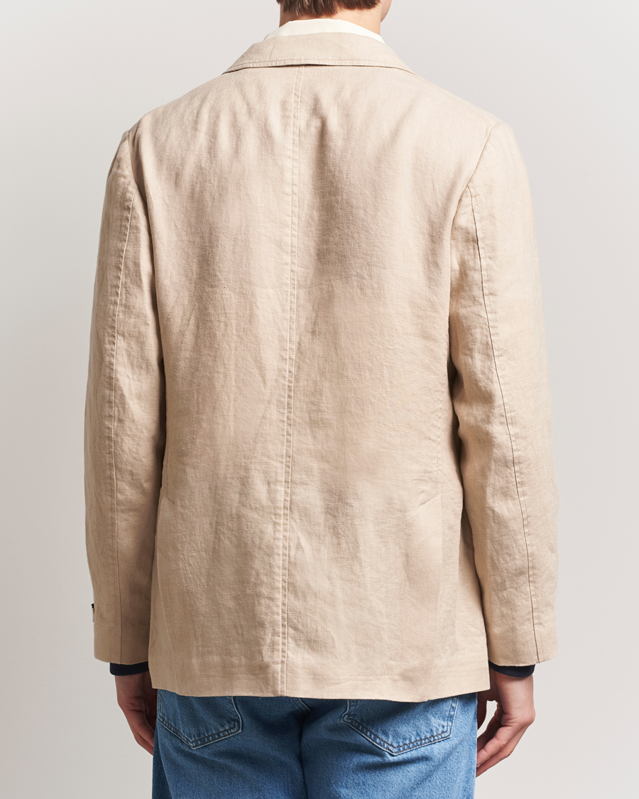 Homme | Blazers | GANT | Slim Fit Garment Dyed Linen Blazer Dry Sand