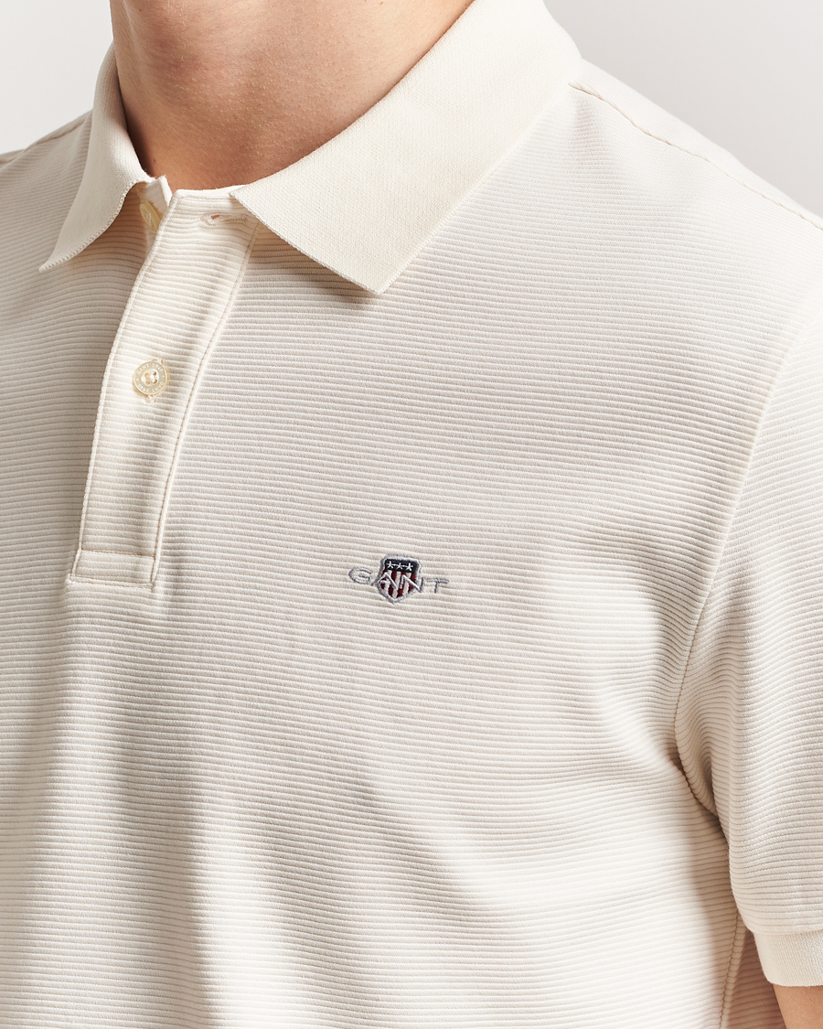 Homme | Polos | GANT | Textured Polo Cream