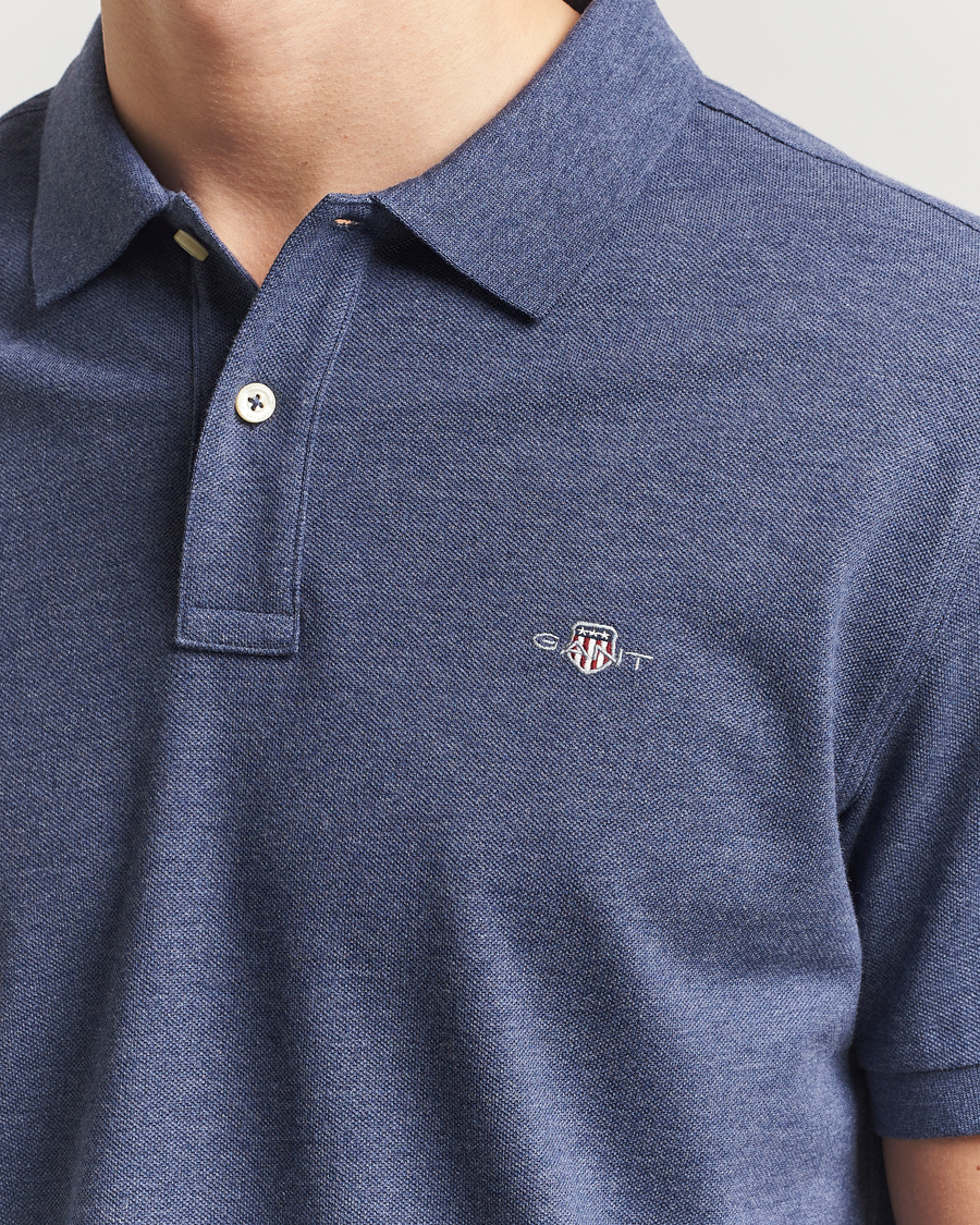 Homme | Polos | Gant | The Original Polo Dark Jeans Melange