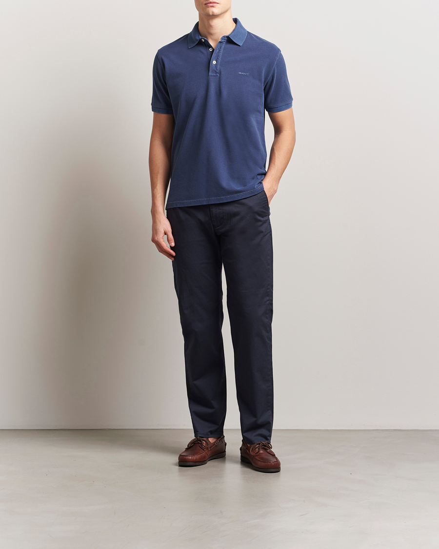 Homme | Polos | GANT | Sunfaded Polo Persian Blue