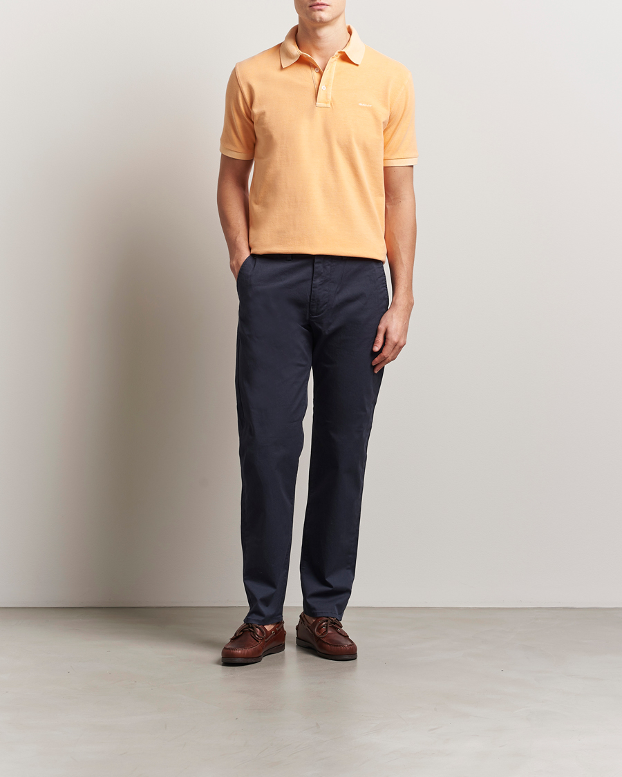 Homme | Polos | GANT | Sunfaded Polo Peachy Orange