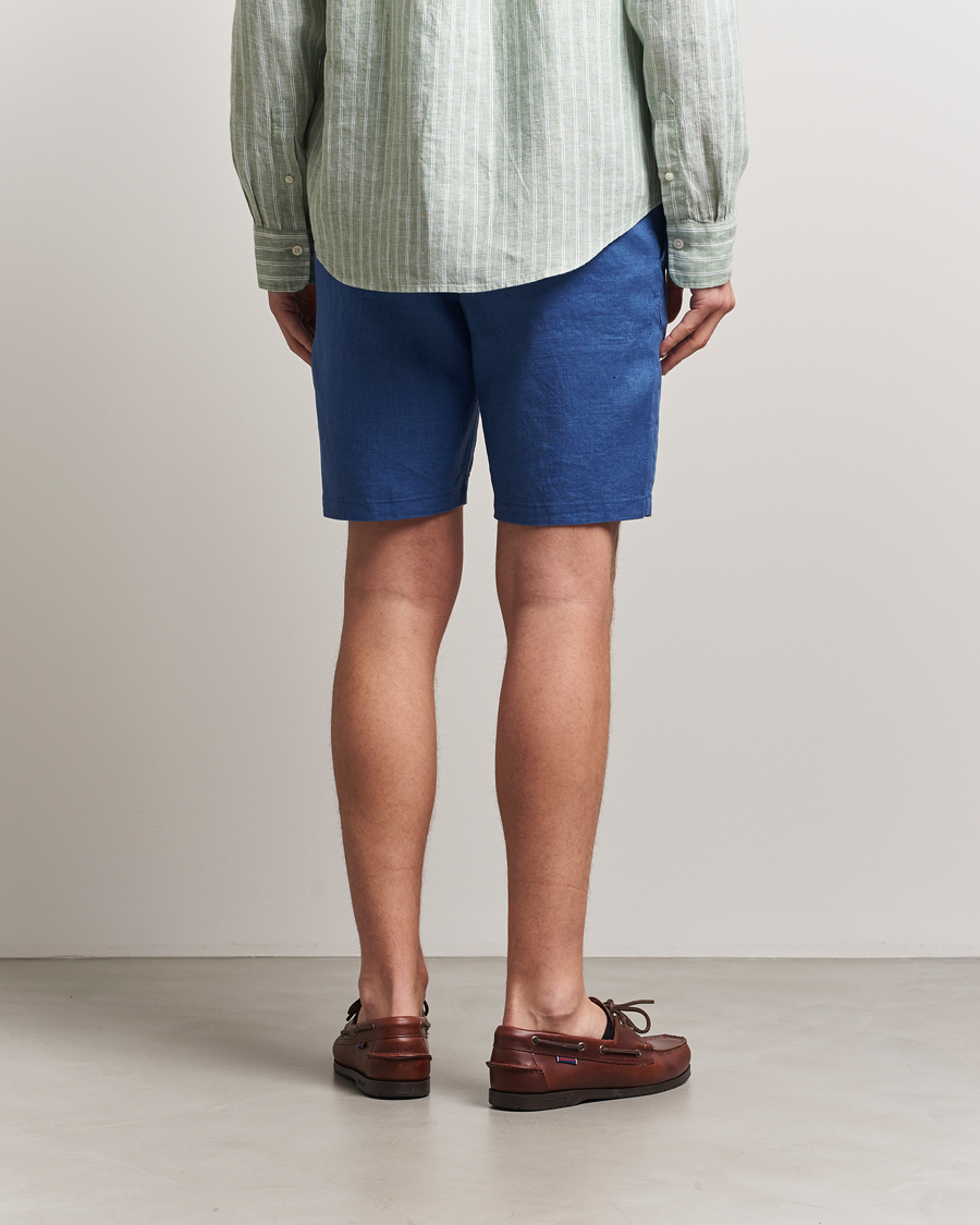 Homme | Shorts | GANT | Relaxed Linen Drawstring Shorts Rich Blue