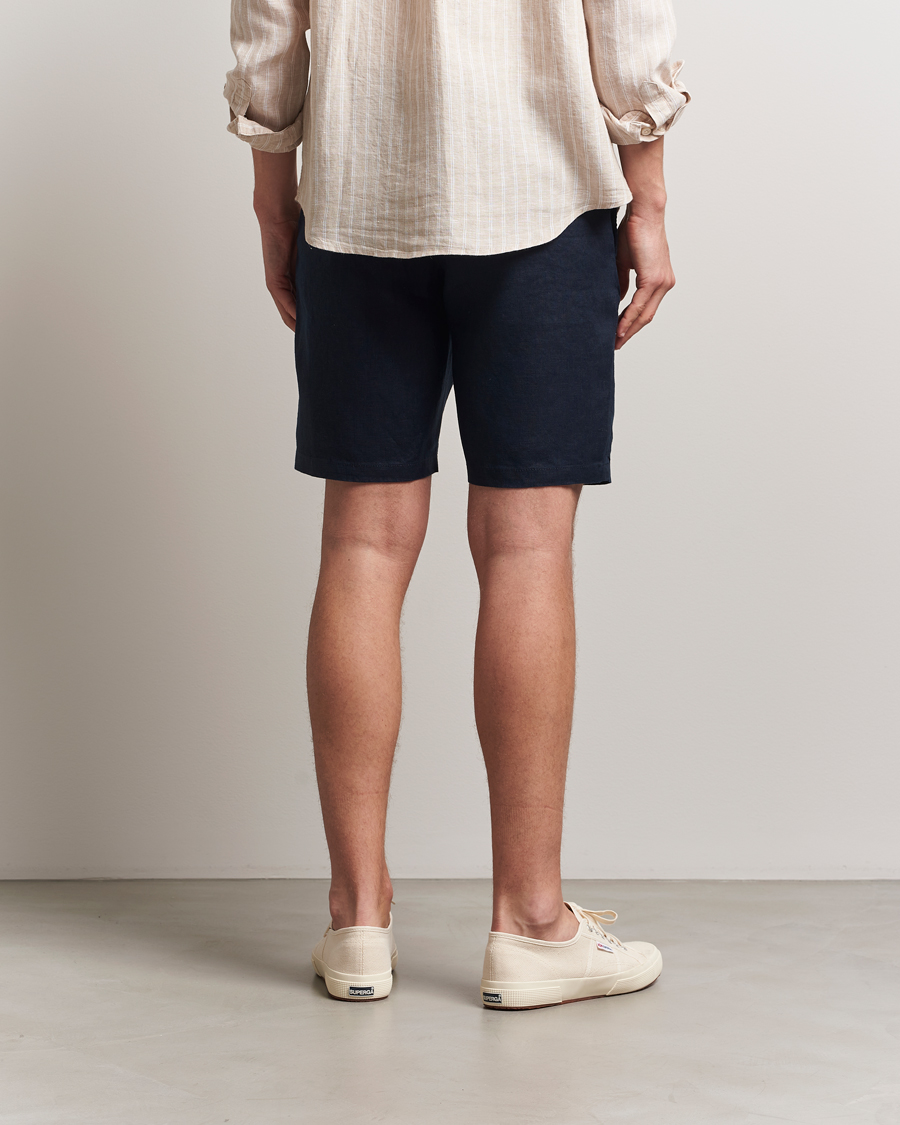 Homme | Shorts | GANT | Relaxed Linen Drawstring Shorts Evening Blue