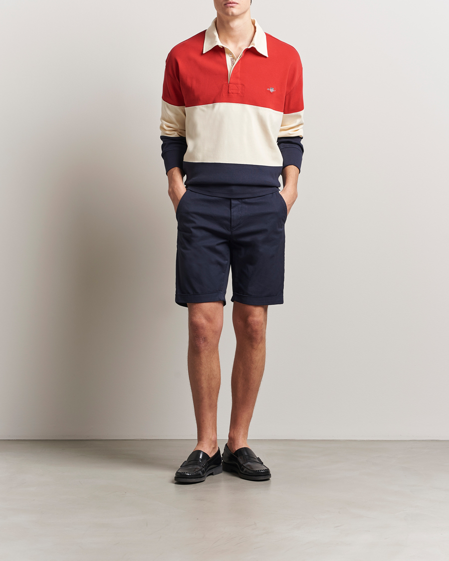 Homme | Shorts | GANT | Regular Sunfaded Shorts Evening Blue
