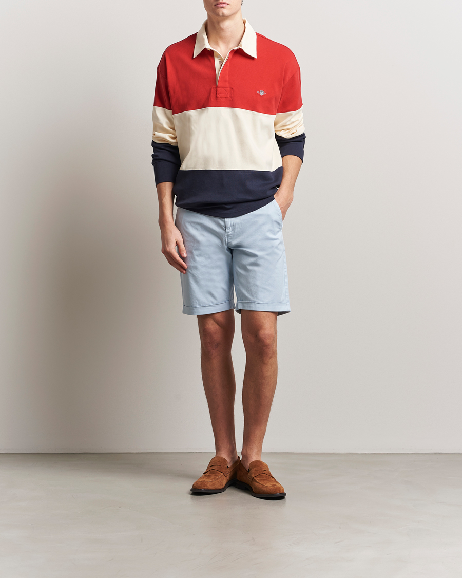 Homme | Shorts | GANT | Regular Sunfaded Shorts Fresh Blue