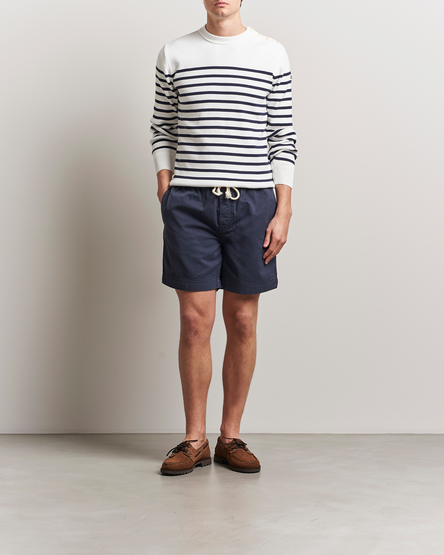 Homme | Shorts | GANT | Regular Sunfaded Drawstring Shorts Evening Blue