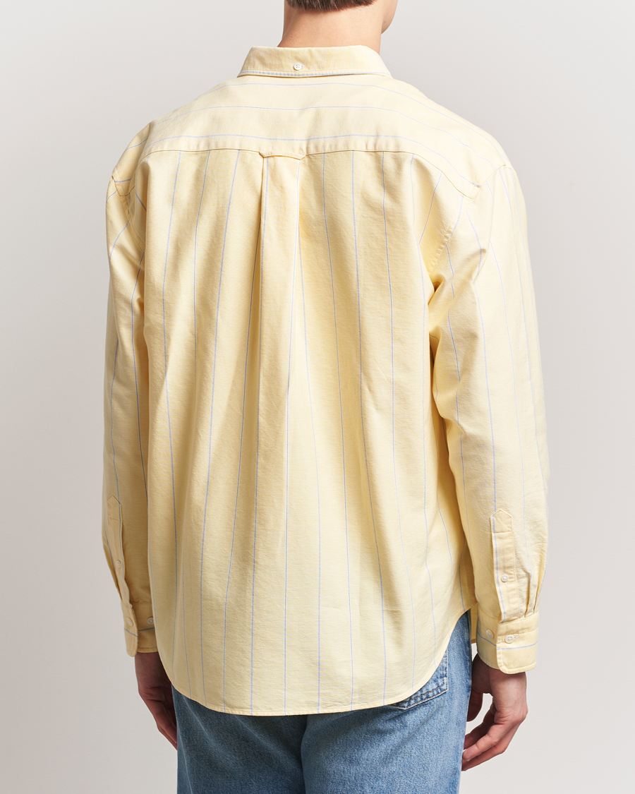 Homme | Chemises | GANT | Regular Fit Heritage Oxford Striped Shirt Banana Yellow
