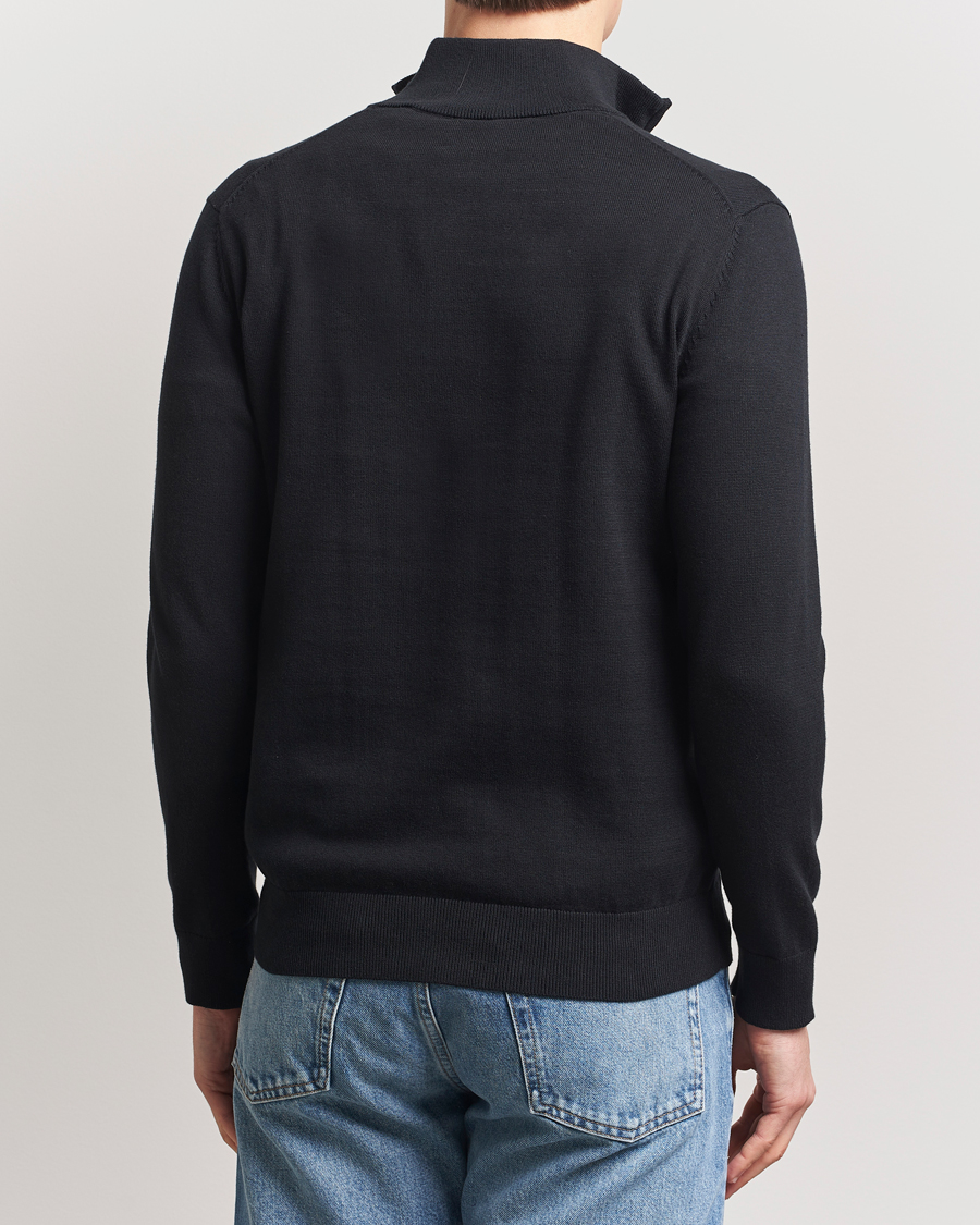 Homme | Pulls Et Tricots | GANT | Classic Cotton Half Zip Black