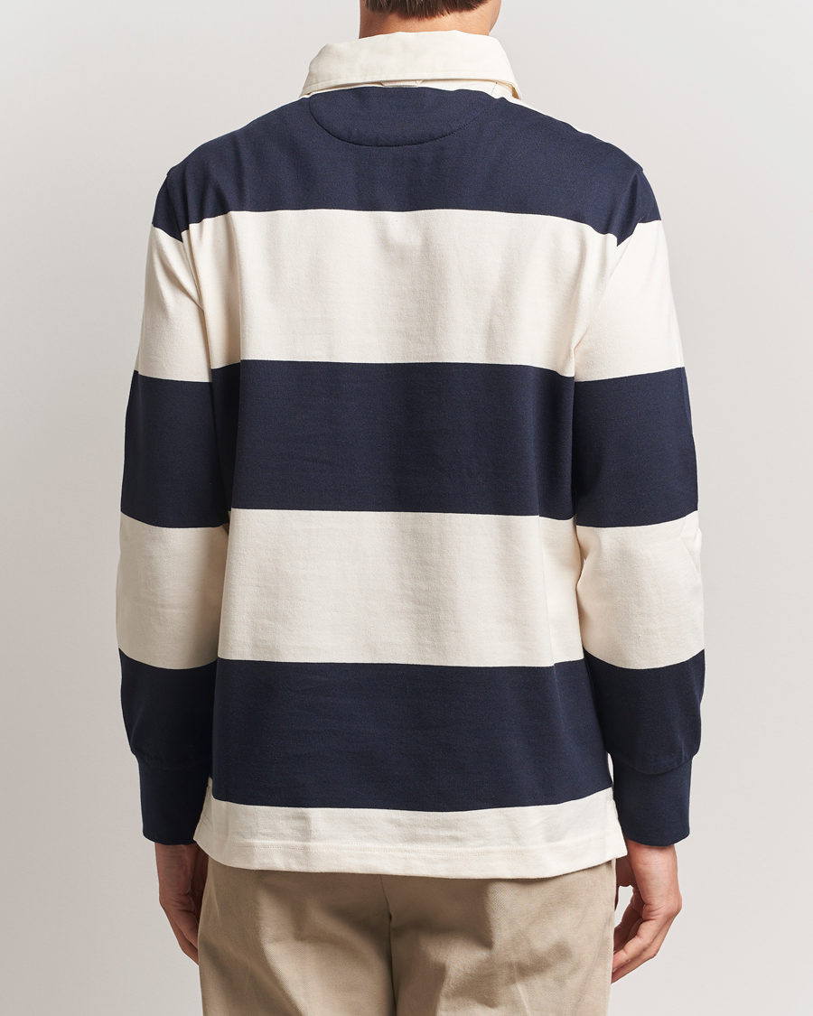 Homme | Pulls Et Tricots | GANT | Barstriped Rugger Evening Blue