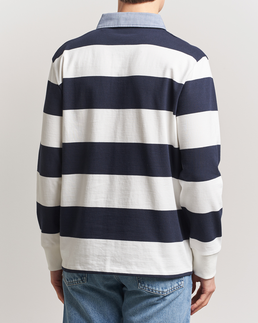 Homme | Pulls Et Tricots | GANT | Chambray Barstriped Rugger Eggshell