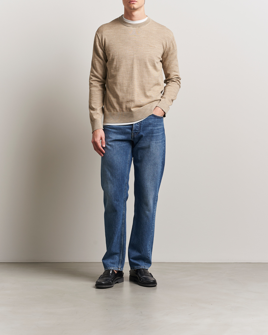 Homme | Pulls Et Tricots | GANT | Sunfaded Crew Neck Sweater Dry Sand