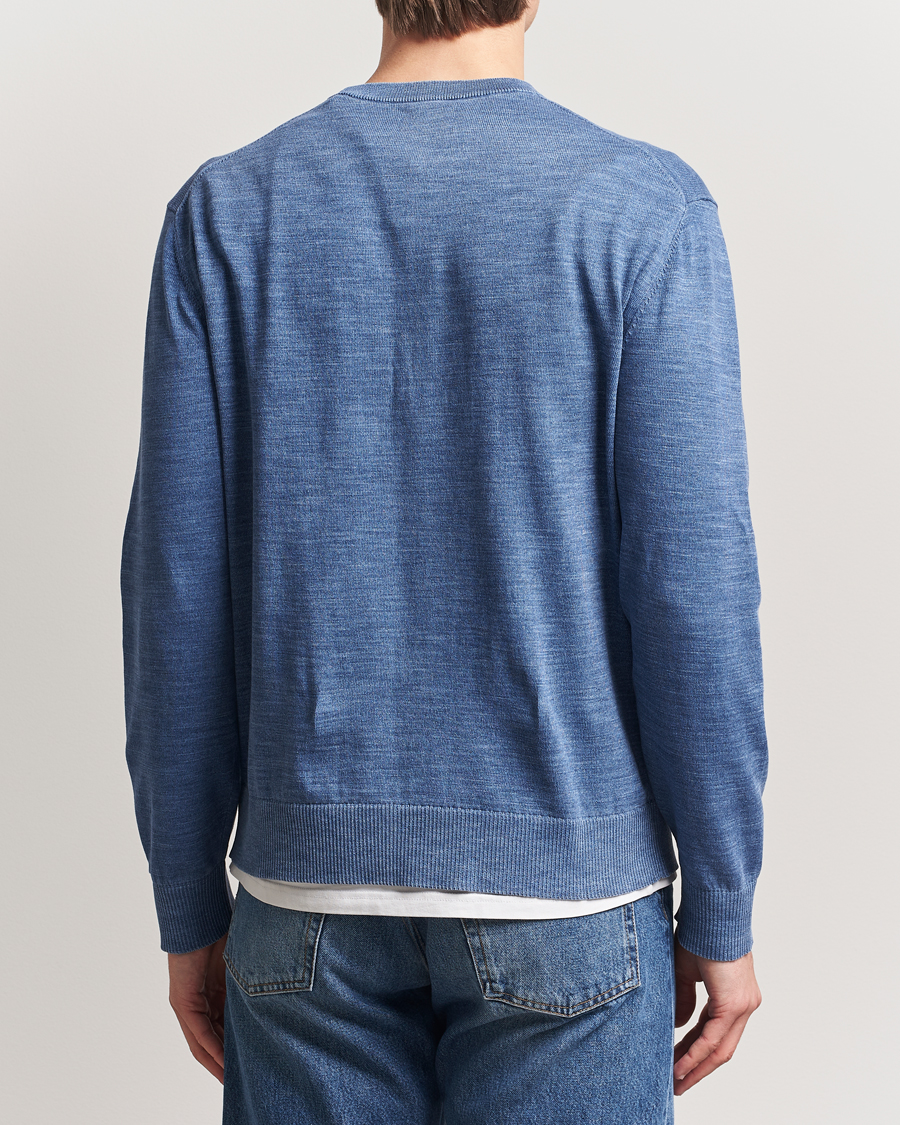 Homme | Pulls Et Tricots | GANT | Sunfaded Crew Neck Sweater Persian Blue