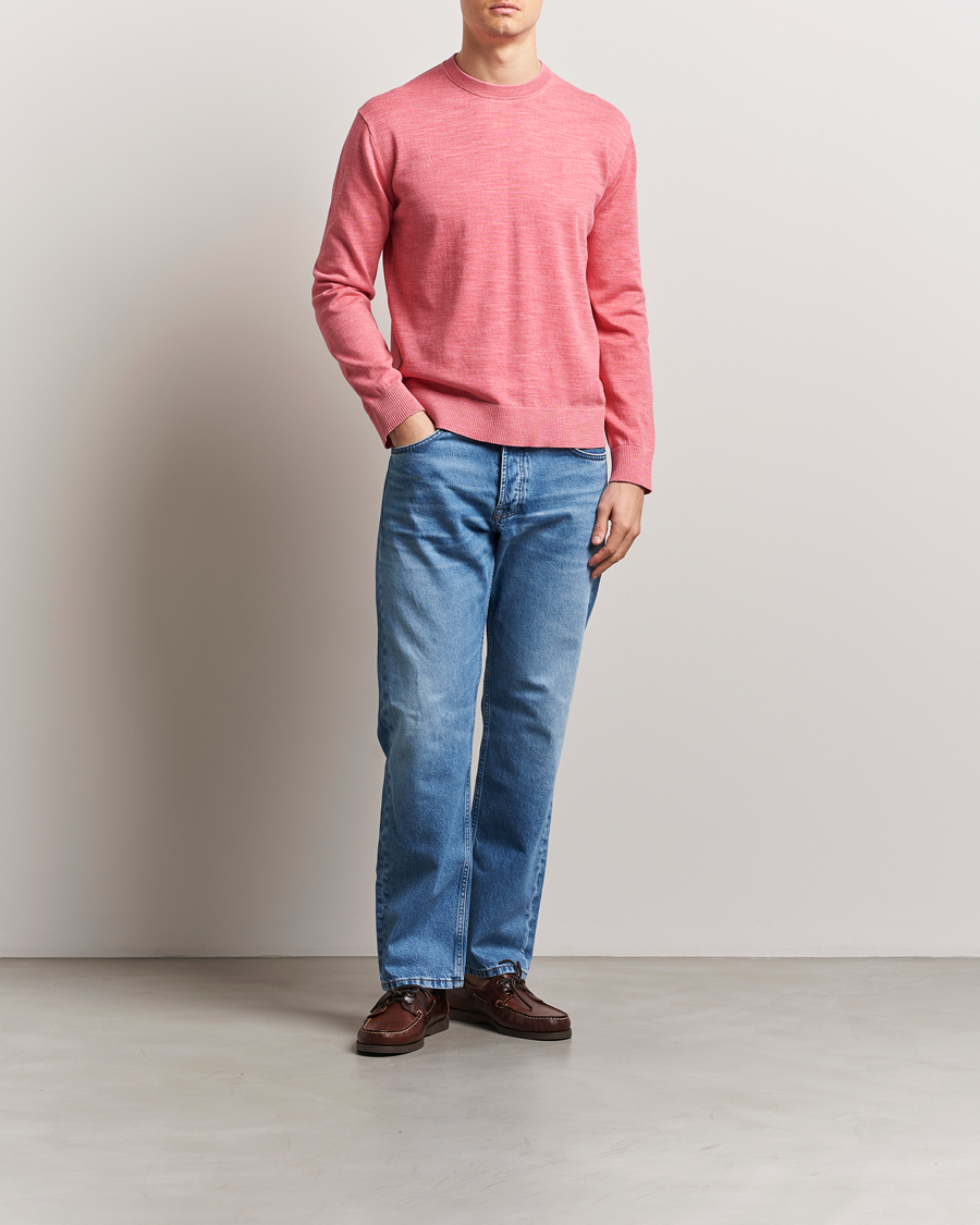 Homme | Pulls Et Tricots | GANT | Sunfaded Crew Neck Sweater Watermelon Red