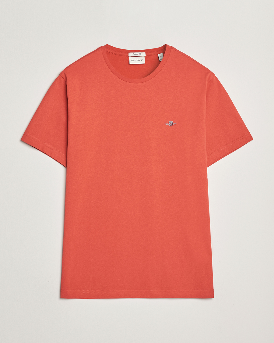 Homme | T-shirts | GANT | The Original T-Shirt Brick Red