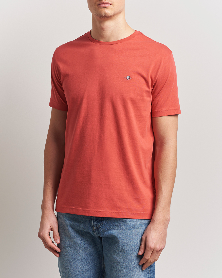 Homme | T-shirts | GANT | The Original T-Shirt Brick Red