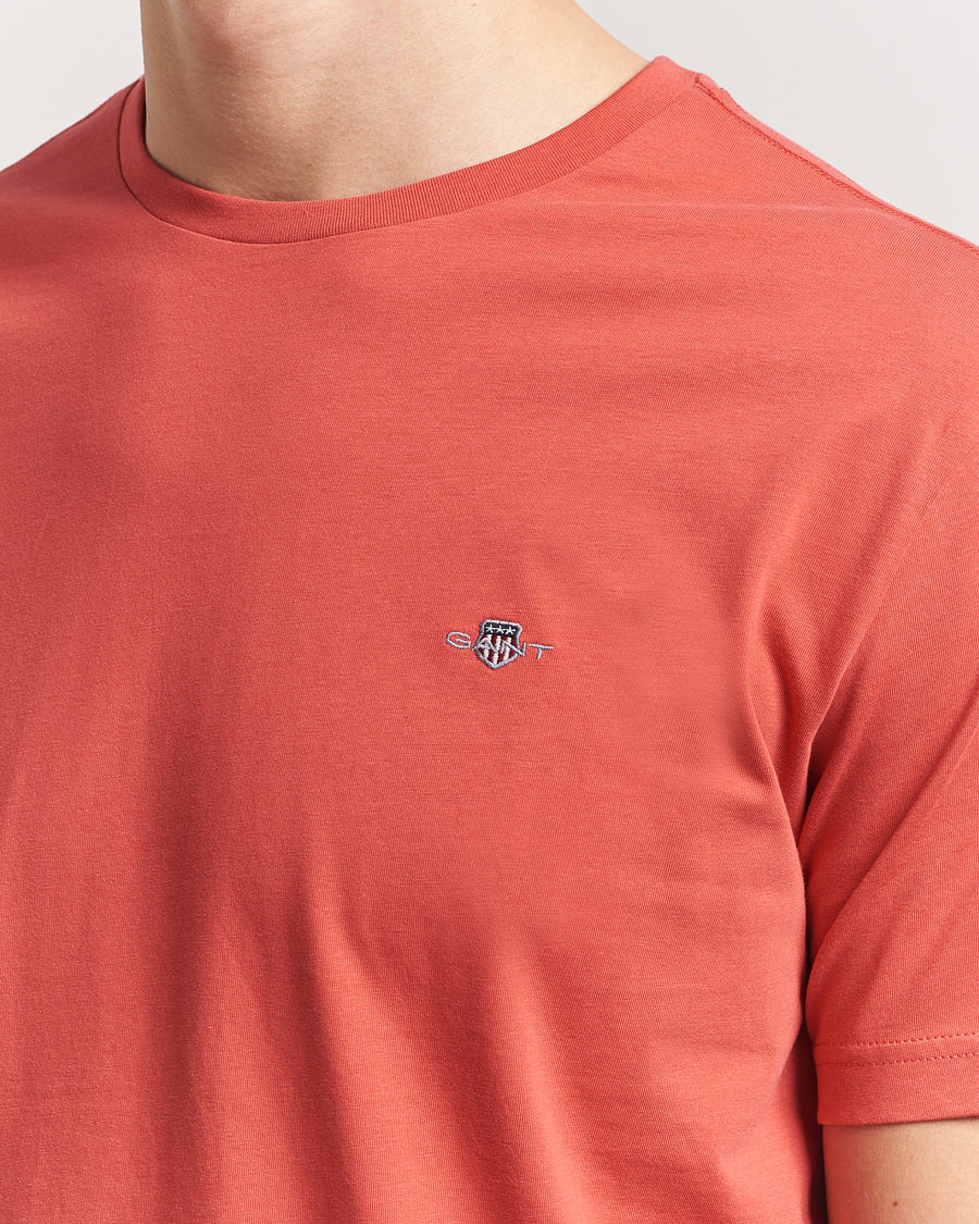 Homme | T-shirts | GANT | The Original T-Shirt Brick Red