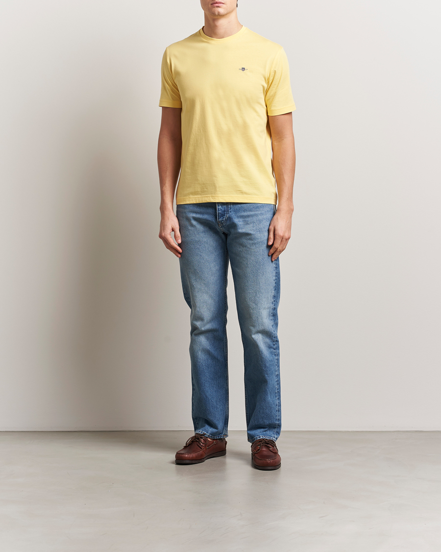 Homme | T-shirts | GANT | The Original T-Shirt Banana Yellow