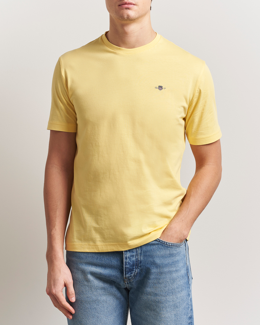 Homme | T-shirts | GANT | The Original T-Shirt Banana Yellow