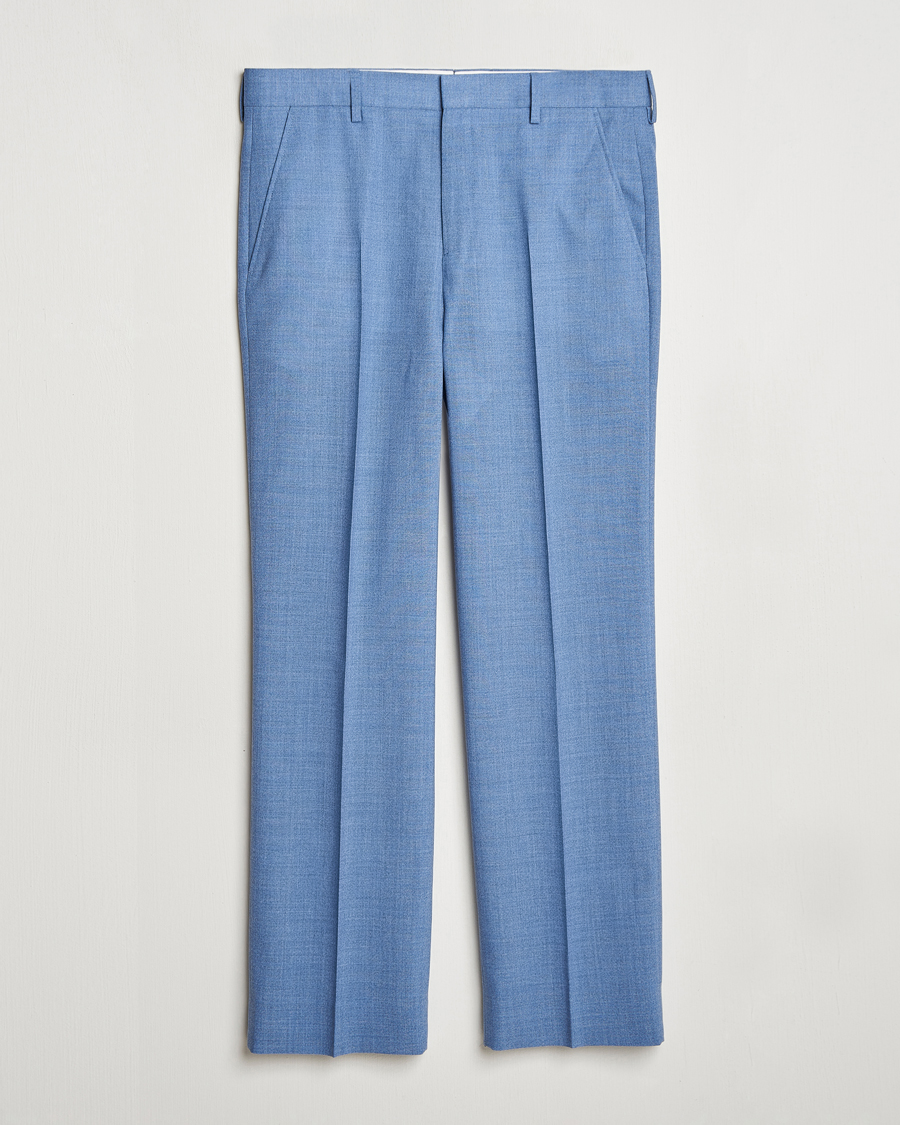 Homme | Pantalons | GANT | Mouline Wool Suit Trousers Salty Sea