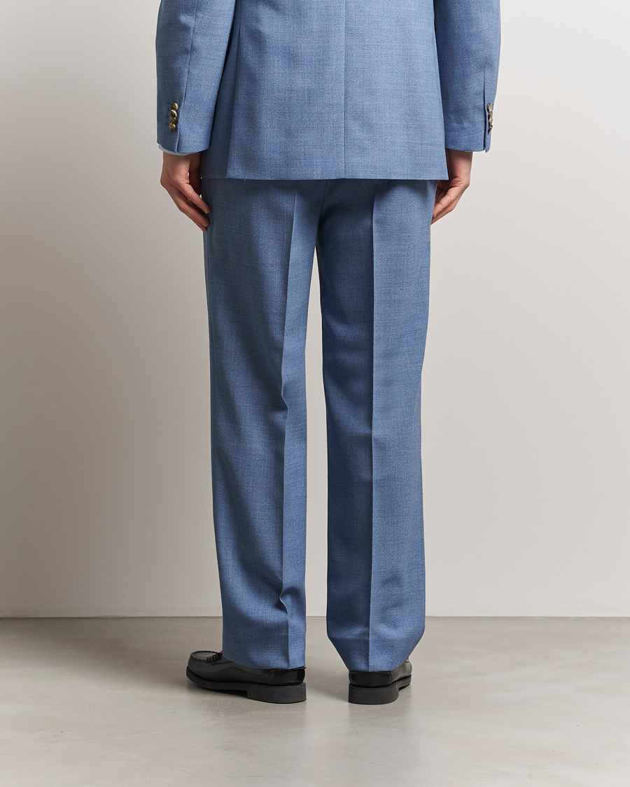 Homme | Pantalons | GANT | Mouline Wool Suit Trousers Salty Sea