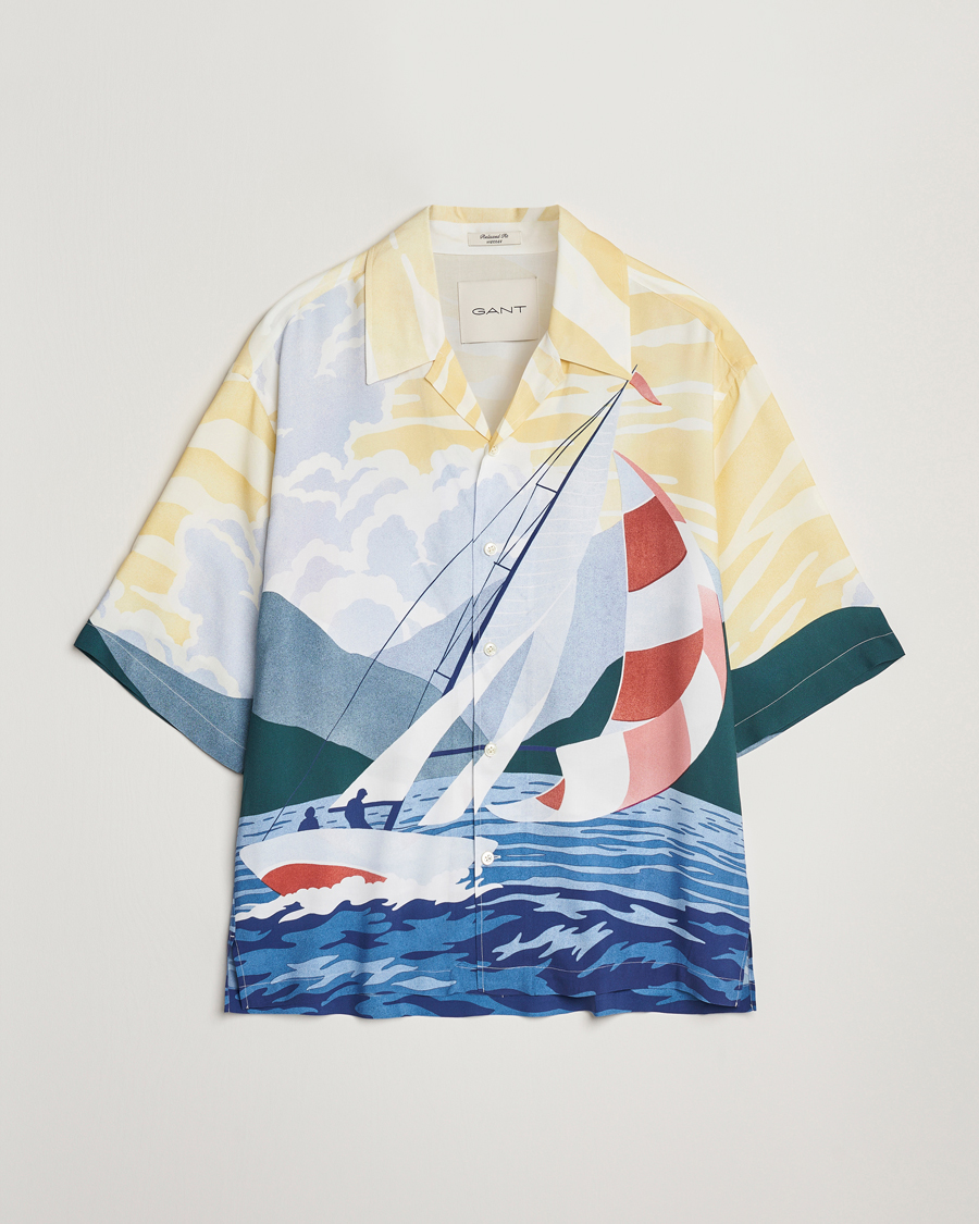 Homme | Chemises | GANT | Relaxed Fit Scenery Sailing Short Sleeve Shirt Multi