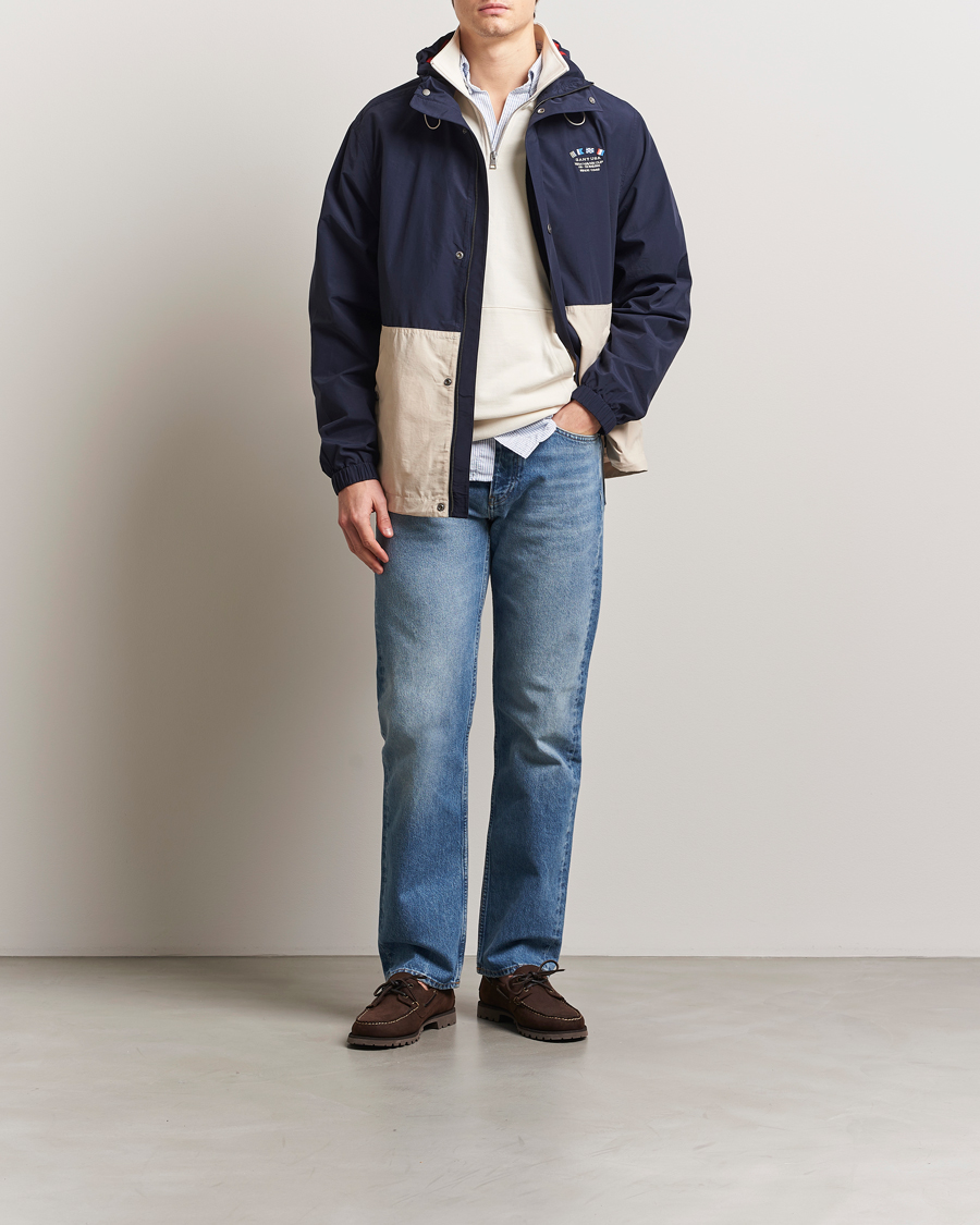 Homme | Manteaux Et Vestes | GANT | Blocked Windshielder Jacket Classic Blue