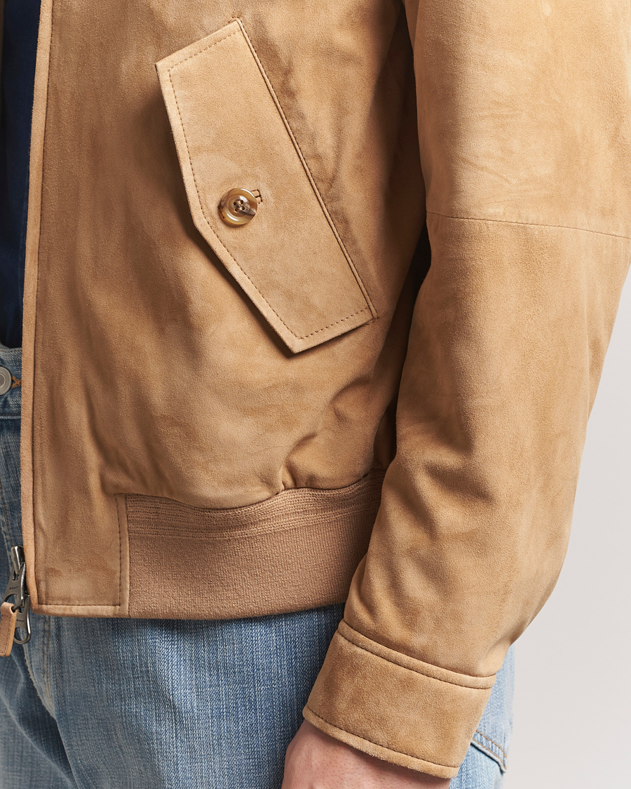 Homme | Manteaux Et Vestes | GANT | Suede Harrington Jacket Warm Khaki