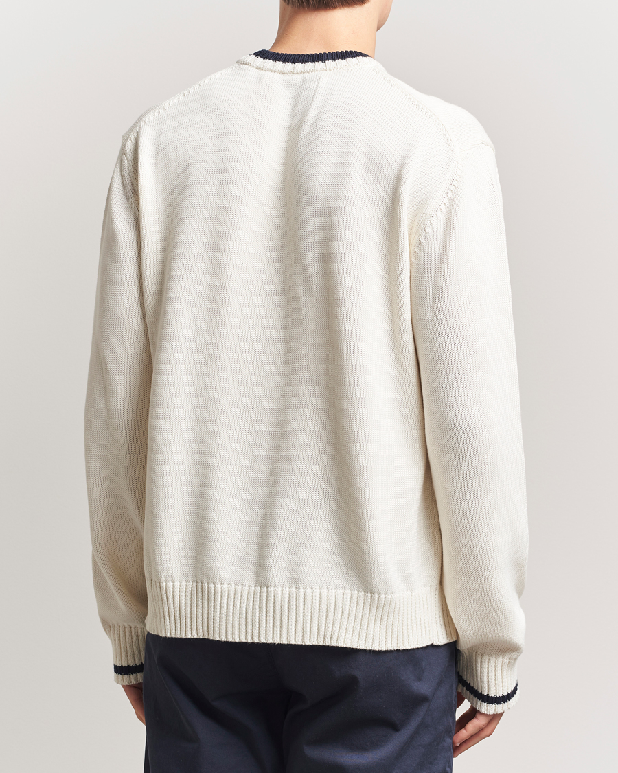 Homme | Pulls Et Tricots | GANT | Flag Intarsia Knitted Sweater Eggshell