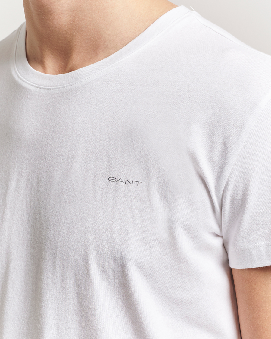 Homme | T-shirts | Gant | 2-Pack Crew Neck T-Shirt Black/White