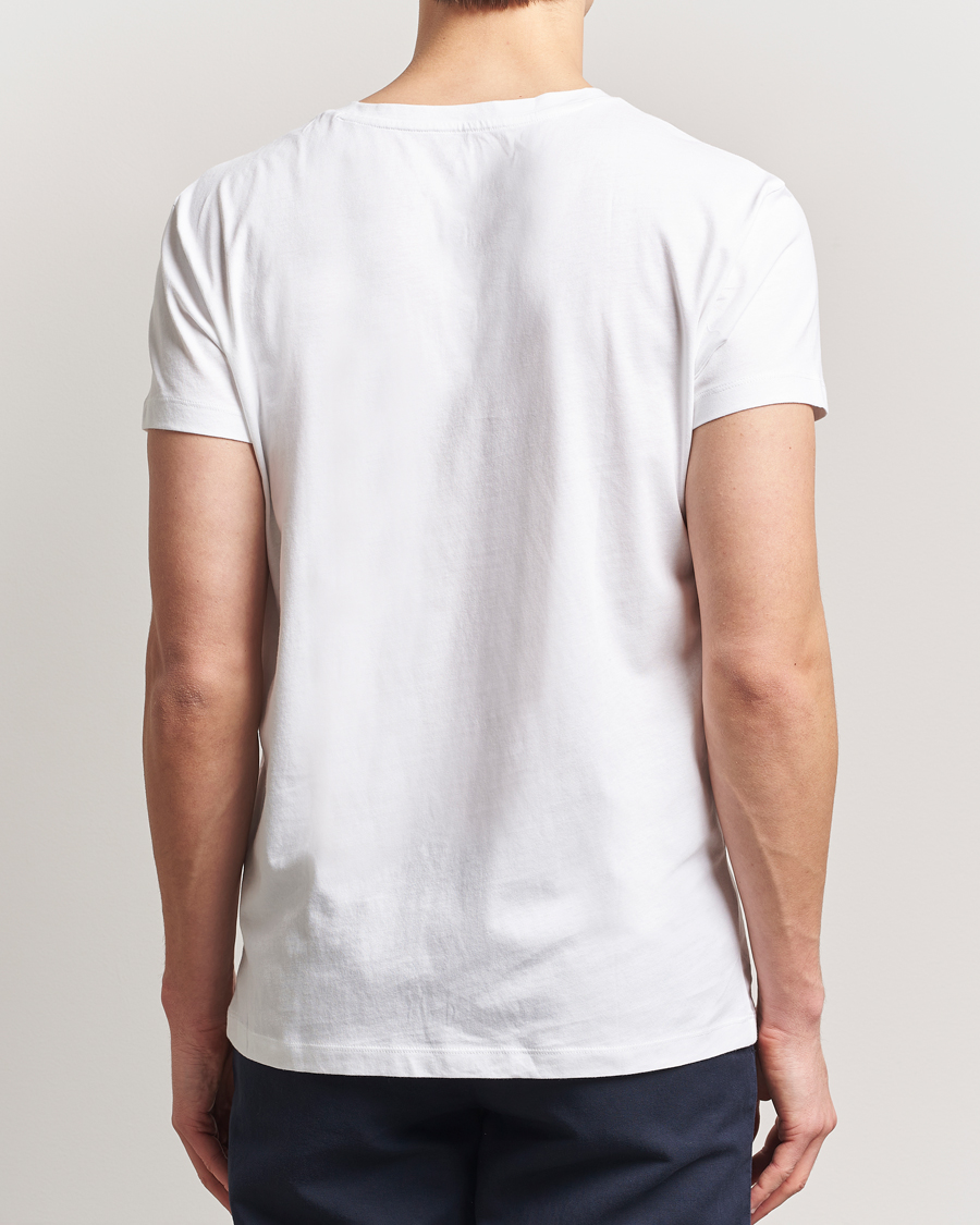 Homme | T-shirts | GANT | 2-Pack V-Neck T-shirt Navy/White