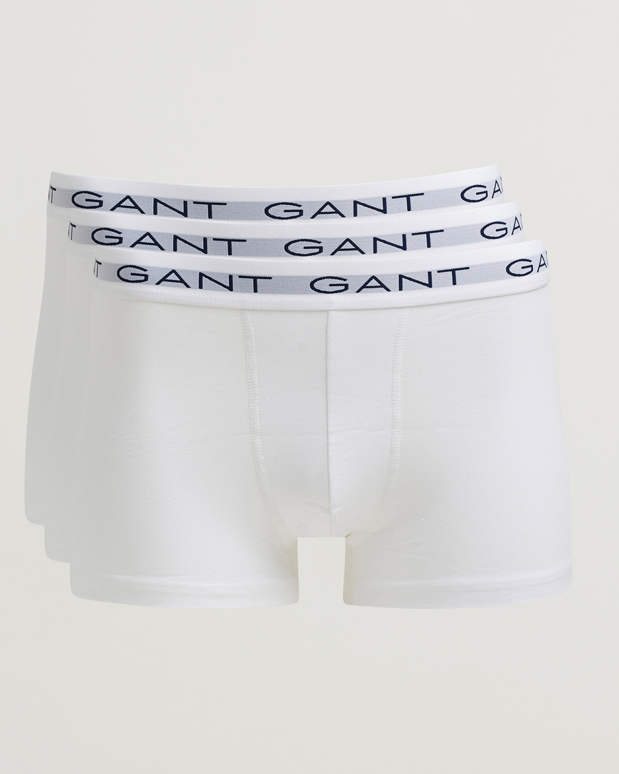 Homme | Sous-Vêtements Et Chaussettes | Gant | 3-Pack Trunks White