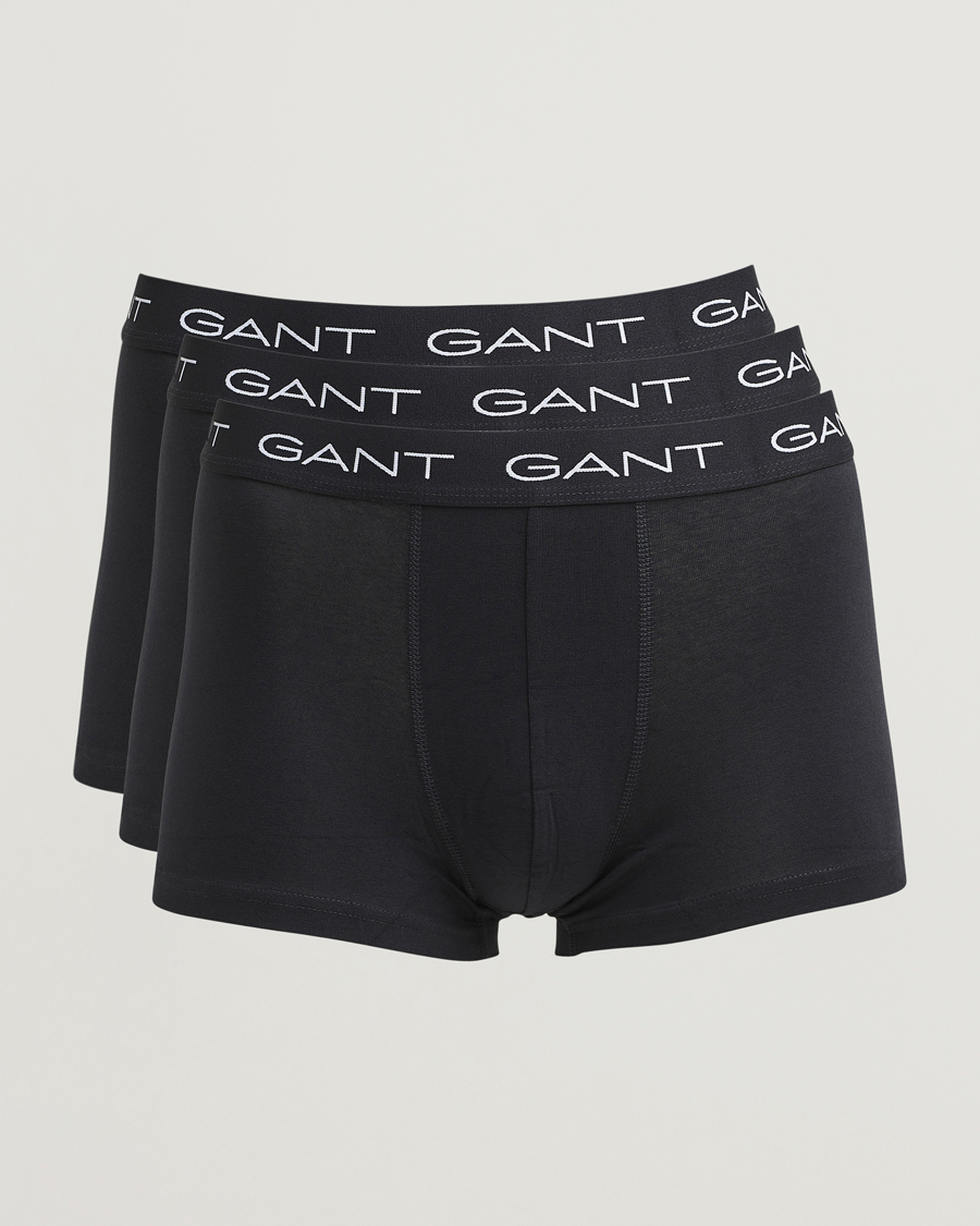 Homme | Sous-Vêtements Et Chaussettes | Gant | 3-Pack Trunks Black