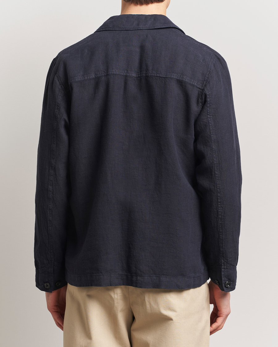 Homme | Manteaux Et Vestes | Altea | Linen Chore Jacket Navy