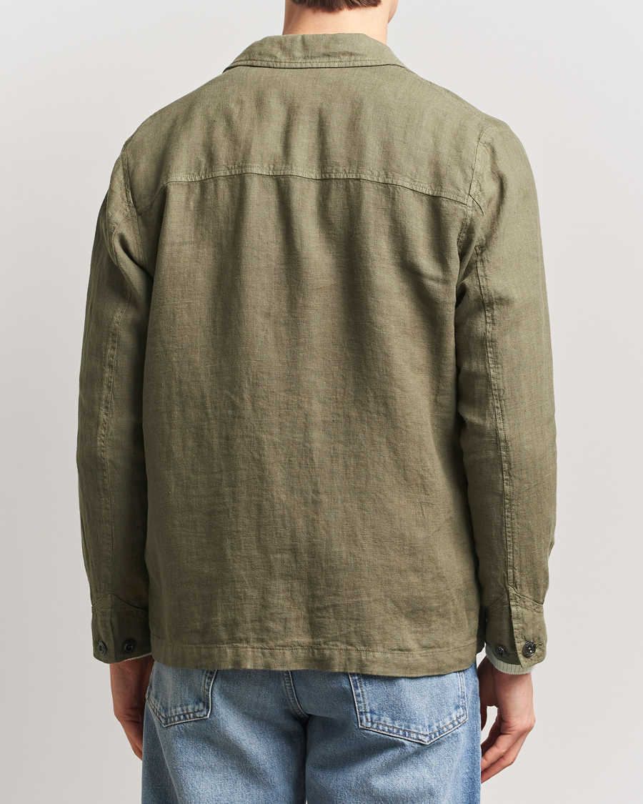 Homme | Manteaux Et Vestes | Altea | Linen Chore Jacket Military