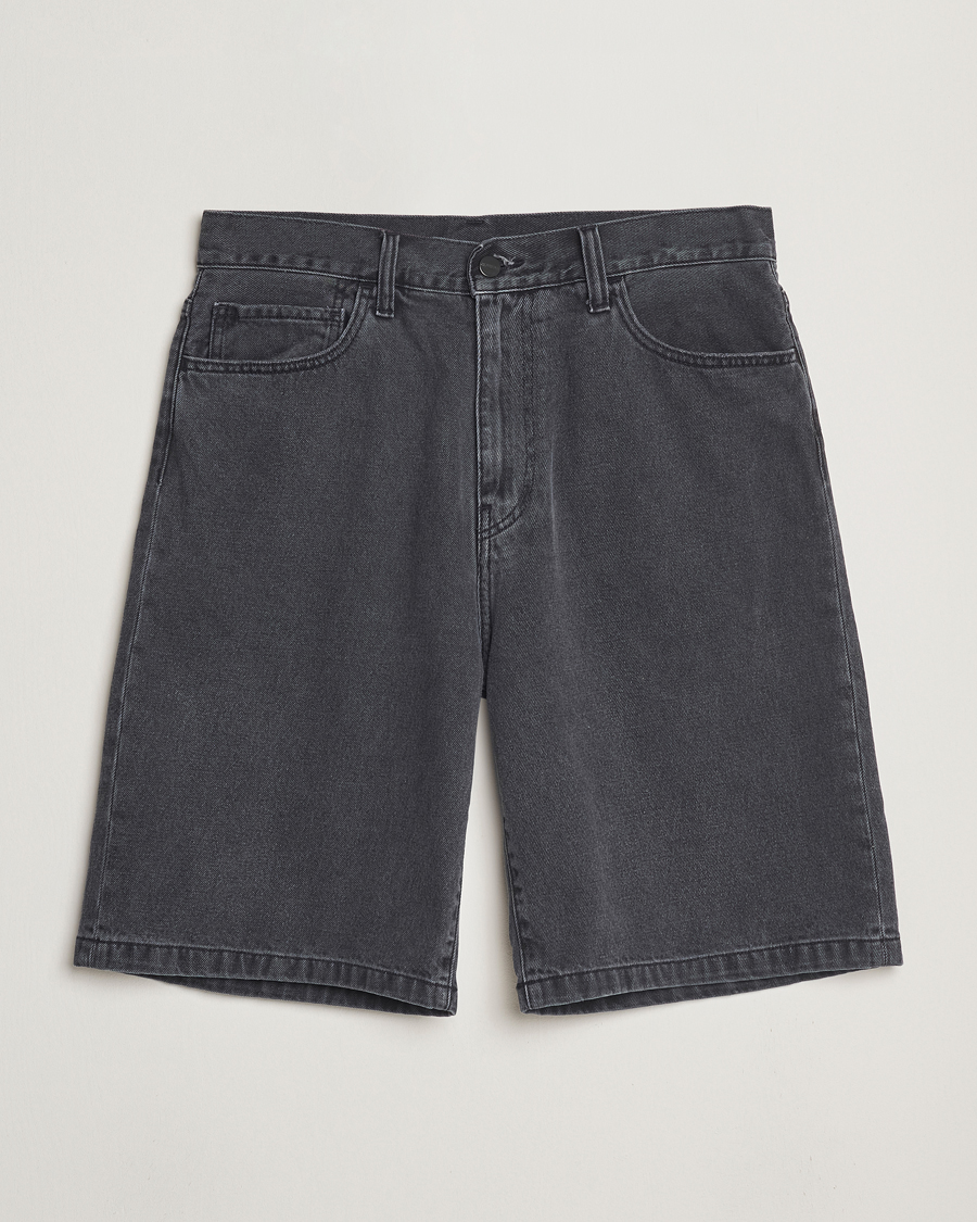 Homme | Shorts | Carhartt WIP | Landon Shorts Robertson Denim Black Heavy Stone