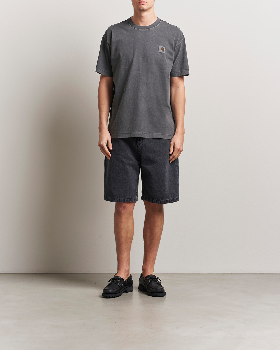 Homme | Shorts | Carhartt WIP | Landon Shorts Robertson Denim Black Heavy Stone