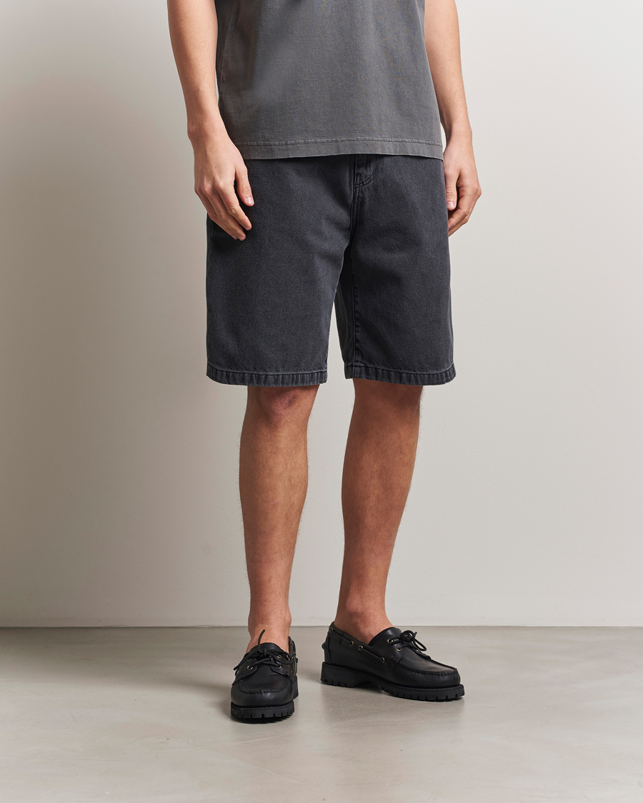 Homme | Shorts | Carhartt WIP | Landon Shorts Robertson Denim Black Heavy Stone