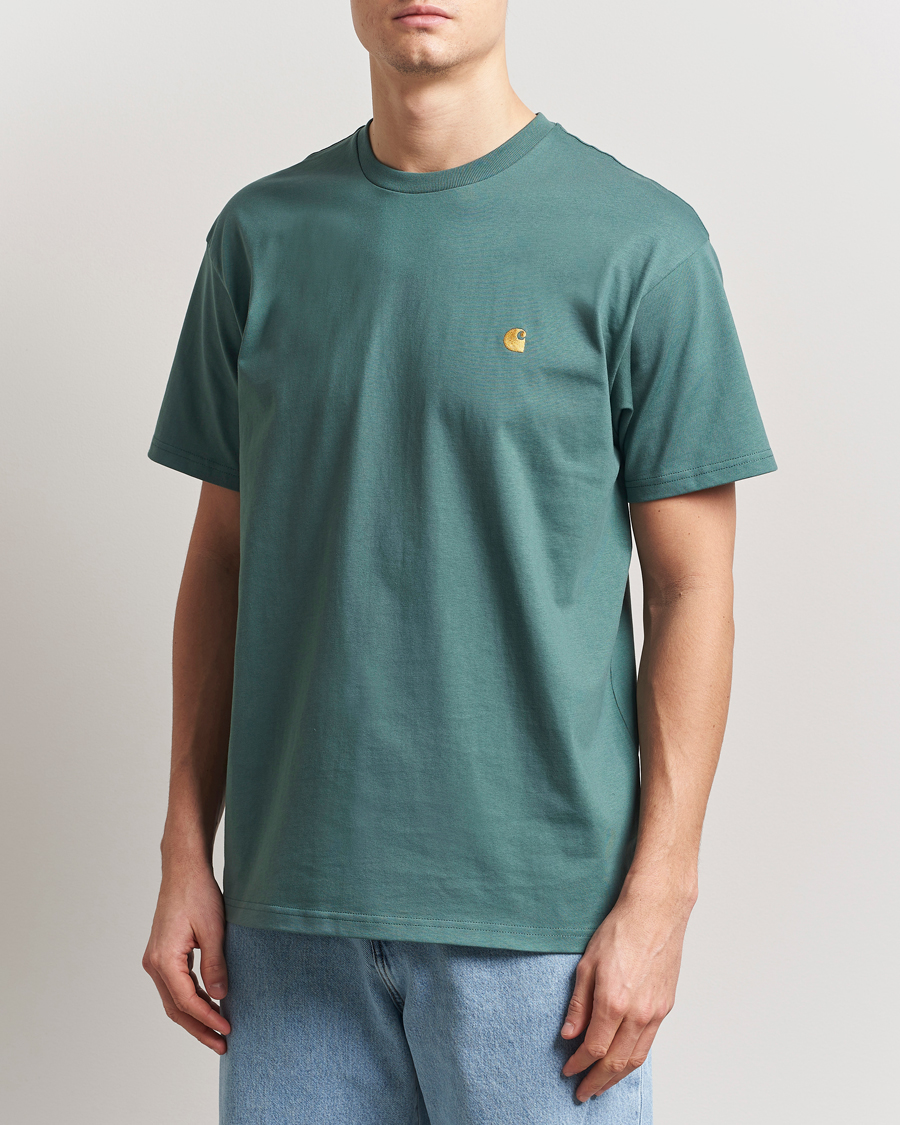 Homme | T-shirts | Carhartt WIP | Chase Short Sleeve T-Shirt Silver Pine