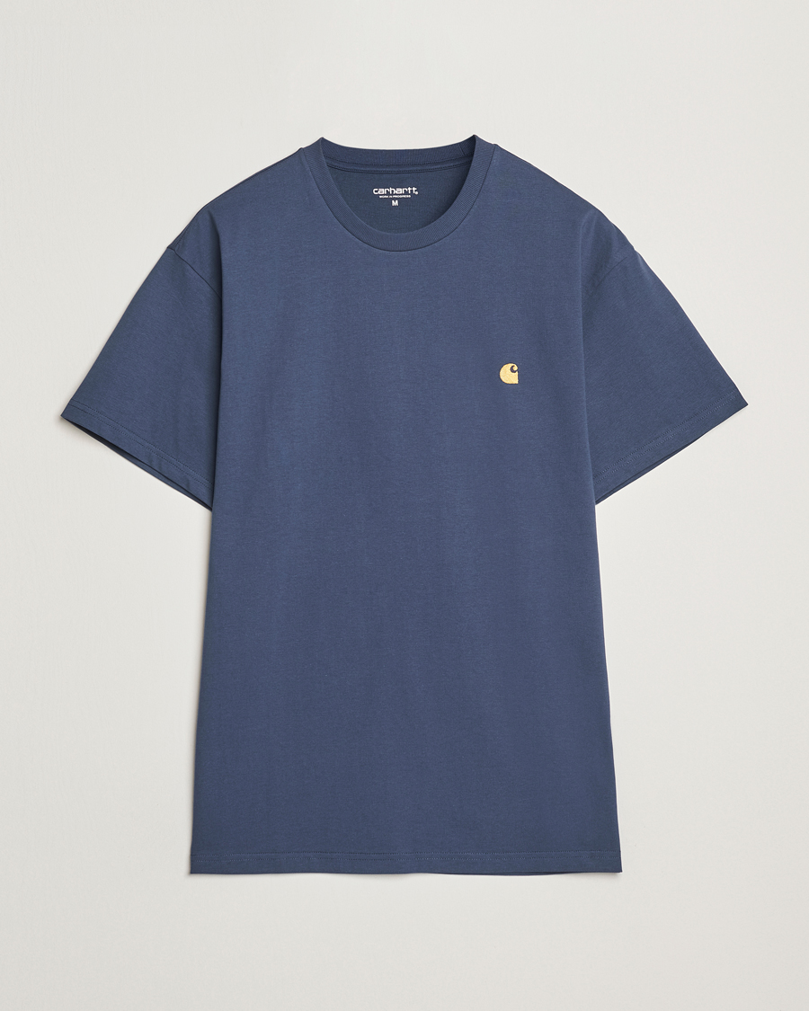 Homme | T-shirts | Carhartt WIP | Chase Short Sleeve T-Shirt Dusky Blue