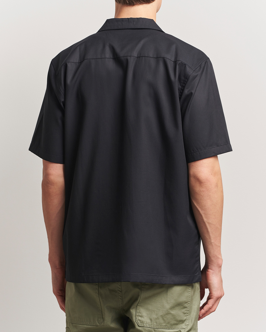 Homme | Chemises | Carhartt WIP | Short Sleeve Cotton/Tencel Delrey Shirt Black/White
