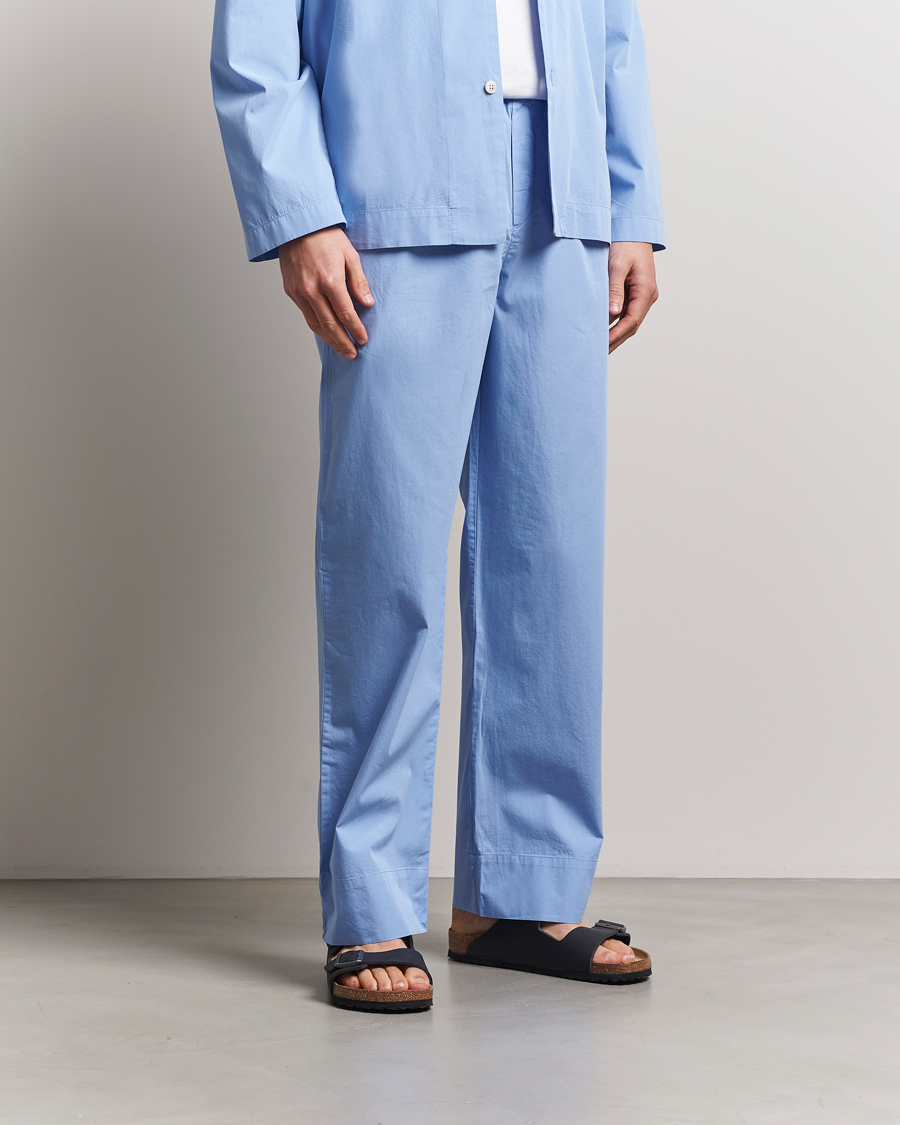 Homme | Peignoirs Et Pyjamas | Tekla | Poplin Pyjama Pants Cornflower Blue