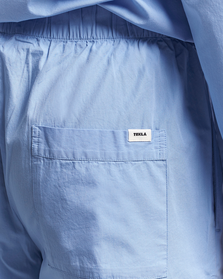 Homme | Peignoirs Et Pyjamas | Tekla | Poplin Pyjama Pants Cornflower Blue
